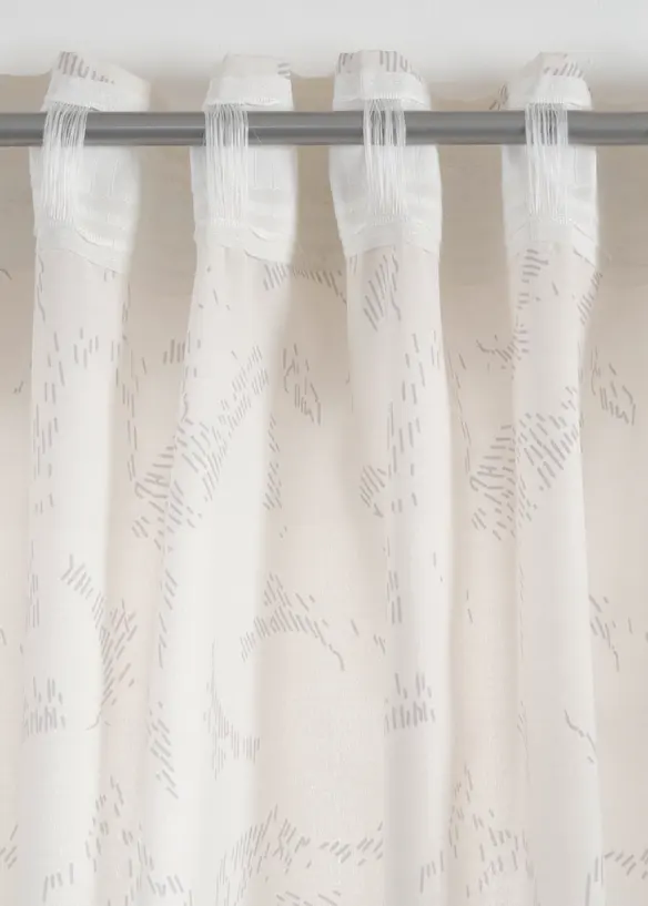 Halbtransparente Gardinen, auch in extra lang (2er Pack), bonprix