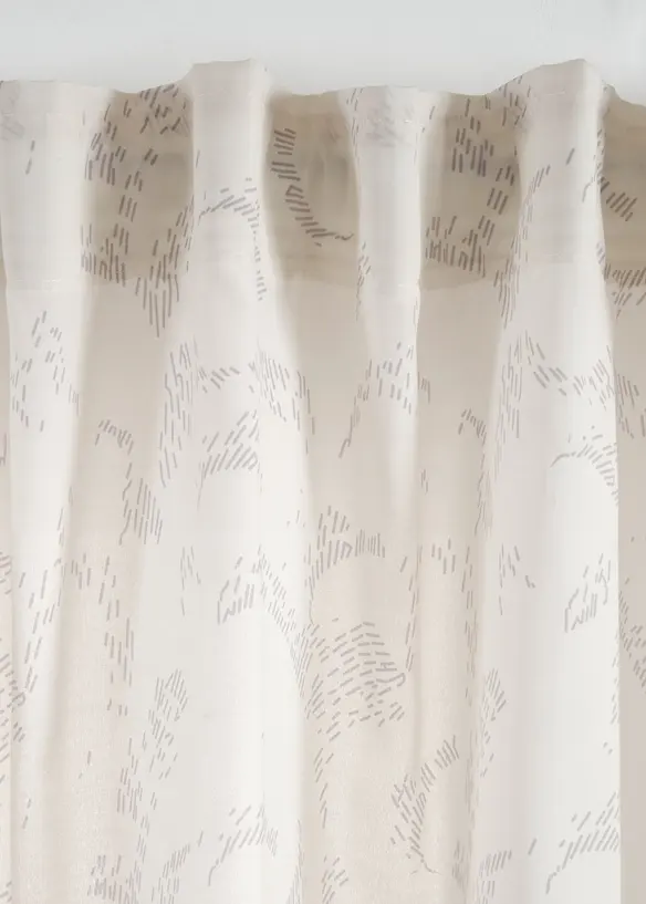 Halbtransparente Gardinen, auch in extra lang (2er Pack), bonprix