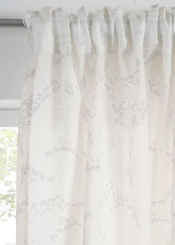 Halbtransparente Gardinen, auch in extra lang (2er Pack), bonprix