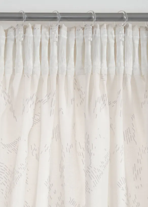 Halbtransparente Gardinen, auch in extra lang (2er Pack), bonprix