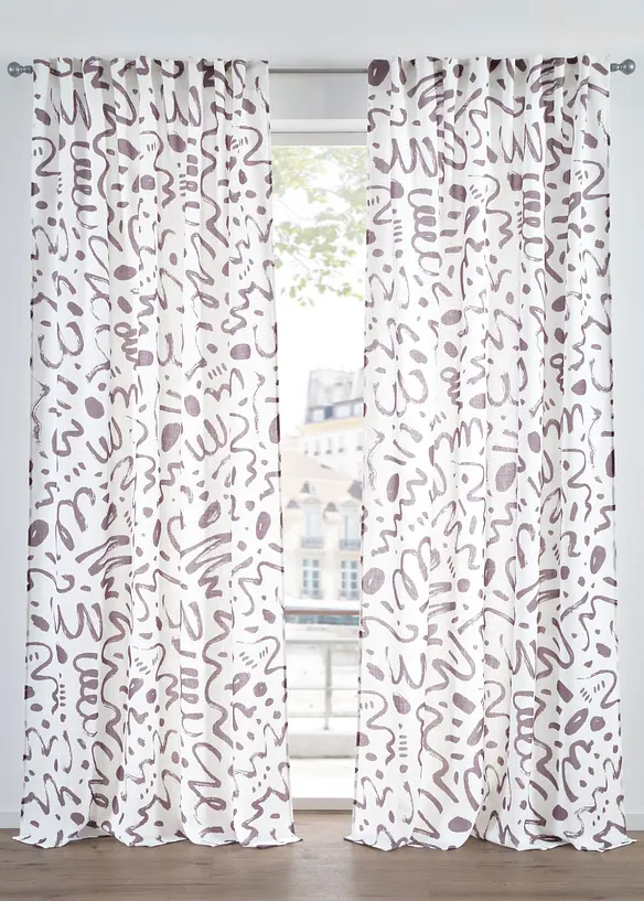 Gardine mit Struktur, auch in extra lang (1er Pack), bonprix