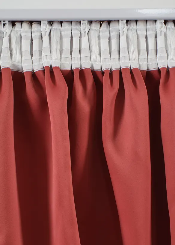 Abdunkelnder Vorhang mit Glanzdruck (1er Pack), bonprix