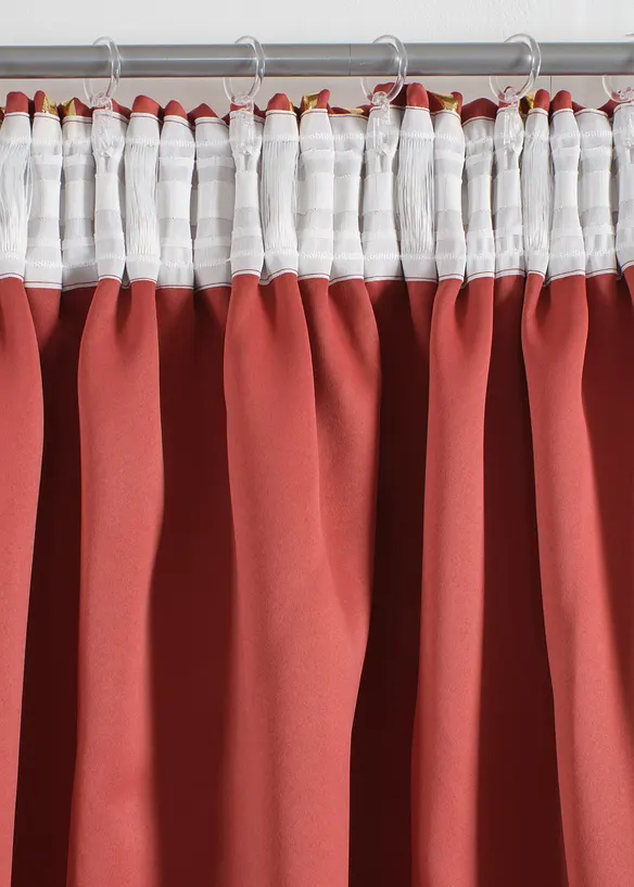 Abdunkelnder Vorhang mit Glanzdruck (1er Pack), bonprix