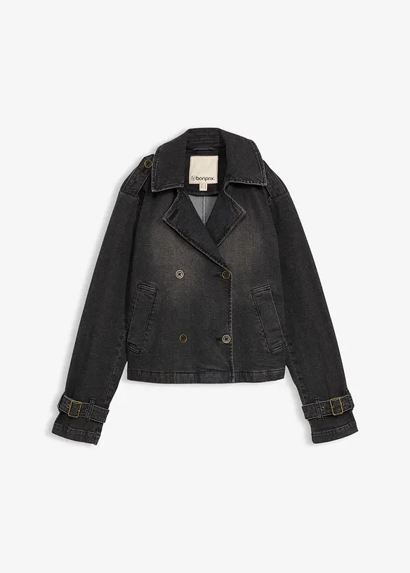 Denim Trenchjacke, bonprix