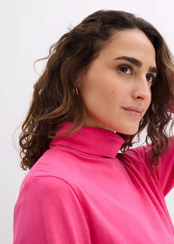 Rollkragenshirt aus reiner Bio-Baumwolle, bonprix