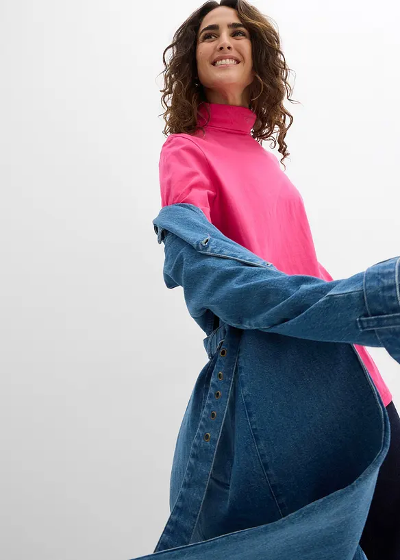 Rollkragenshirt aus reiner Bio-Baumwolle, bonprix