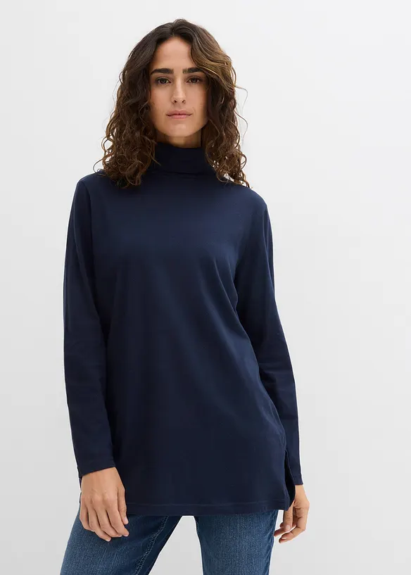 Rollkragenshirt aus reiner Bio-Baumwolle, bonprix