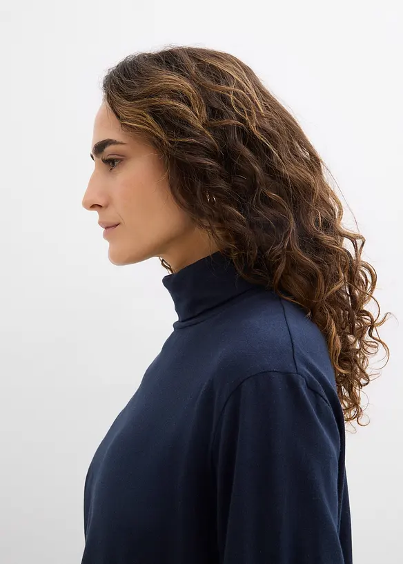 Rollkragenshirt aus reiner Bio-Baumwolle, bonprix