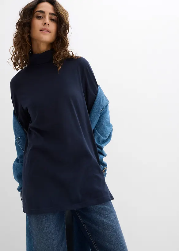 Rollkragenshirt aus reiner Bio-Baumwolle, bonprix