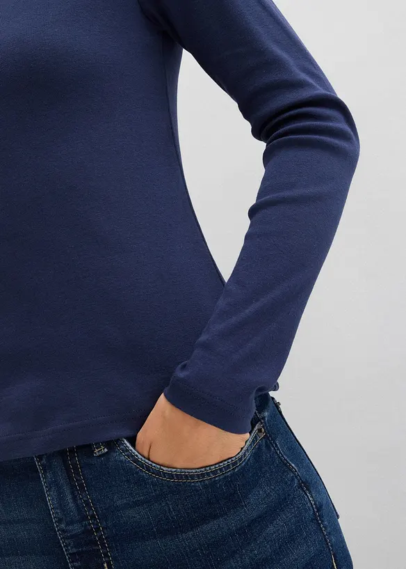 Langarmshirt aus reiner Bio-Baumwolle, bonprix