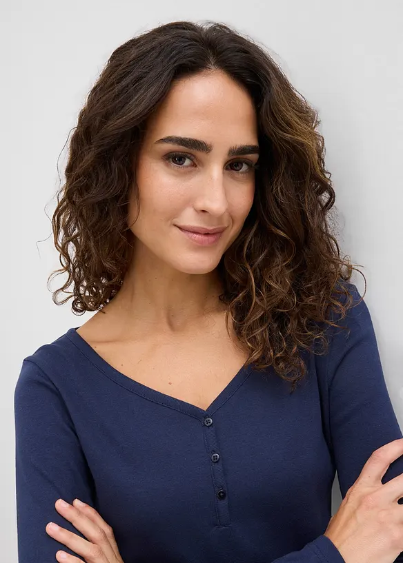 Langarmshirt aus reiner Bio-Baumwolle, bonprix