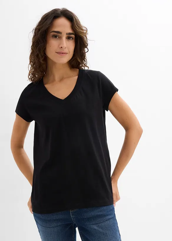 T-Shirt aus reiner Bio-Baumwolle (2er Pack), bonprix