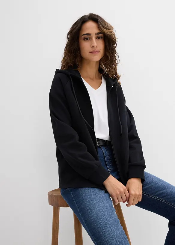 Sweatjacke aus reiner Bio-Baumwolle, bonprix