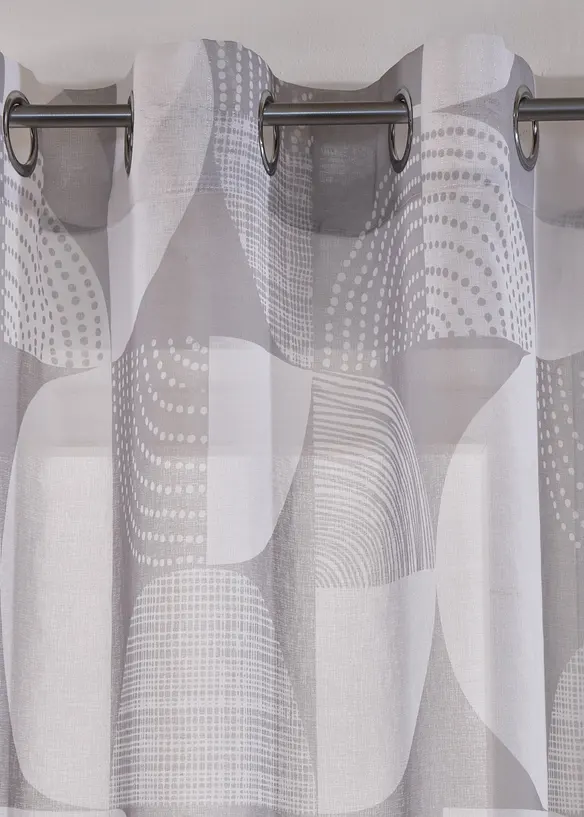 Gardine mit recyceltem Polyester mit Druck (1er Pack), bonprix