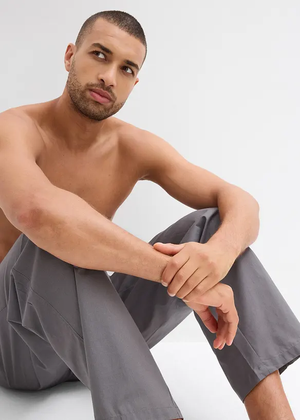 Lange Pyjamahose aus weicher Baumwolle (2er Pack), bonprix