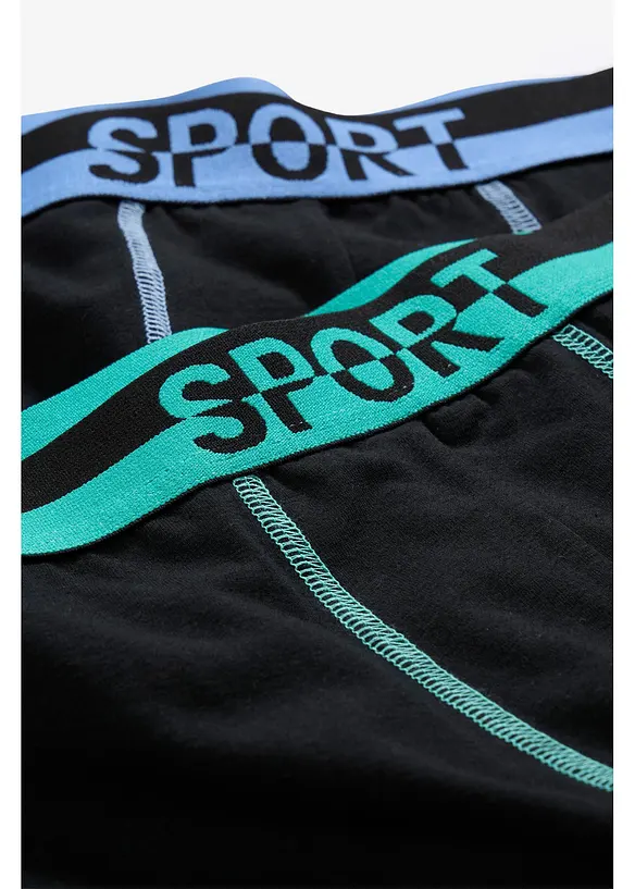 Lange Boxershorts eng mit weicher Baumwolle  (2er Pack), bonprix