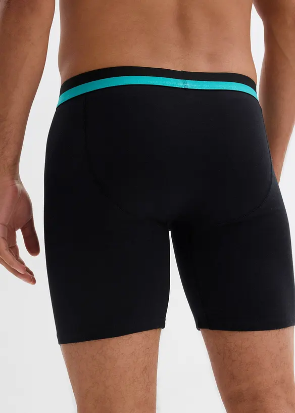 Lange Boxershorts eng mit weicher Baumwolle  (2er Pack), bonprix