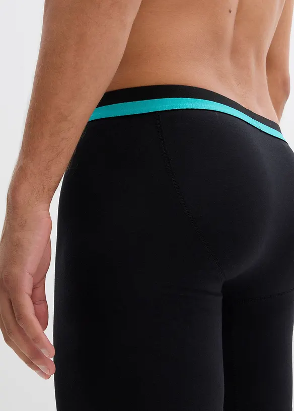 Lange Boxershorts eng mit weicher Baumwolle  (2er Pack), bonprix