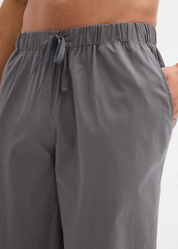 Lange Pyjamahose aus weicher Baumwolle (2er Pack), bonprix