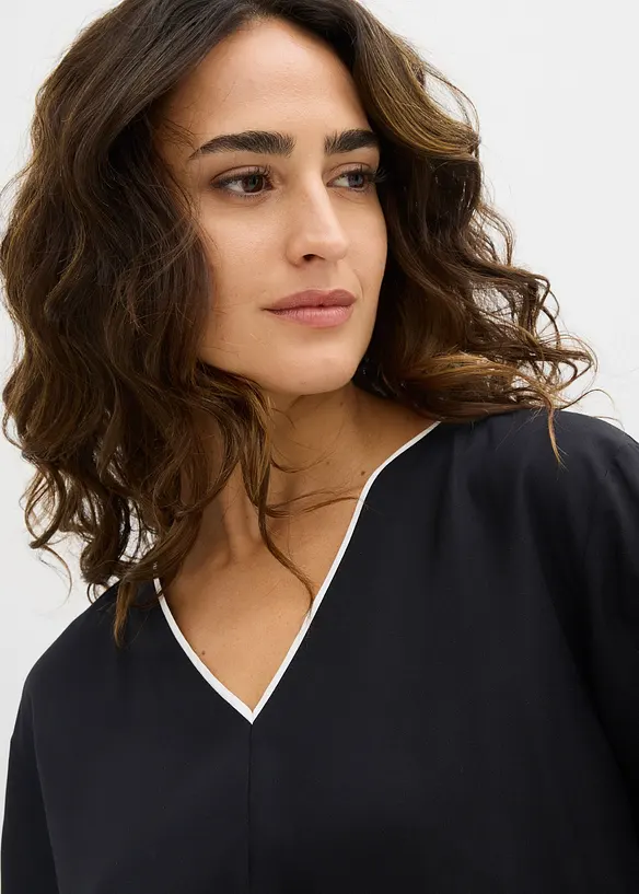 Tunikabluse aus flie&szlig;ender Viskose, bonprix