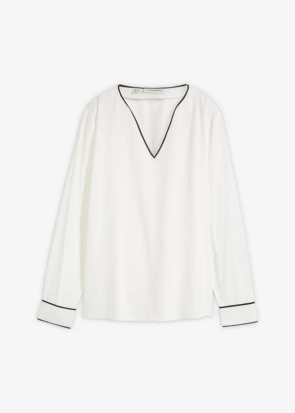 Tunikabluse aus flie&szlig;ender Viskose, bonprix