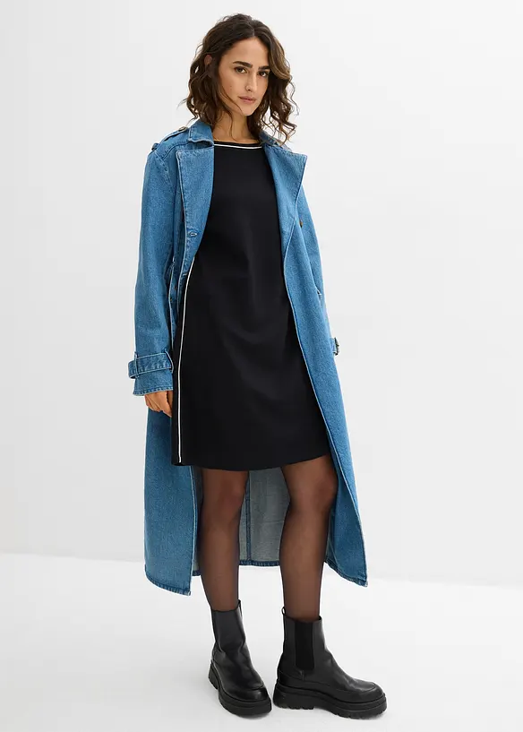 Shirtkleid aus Bio Bauwolle  mit Kontrastpiping, bonprix