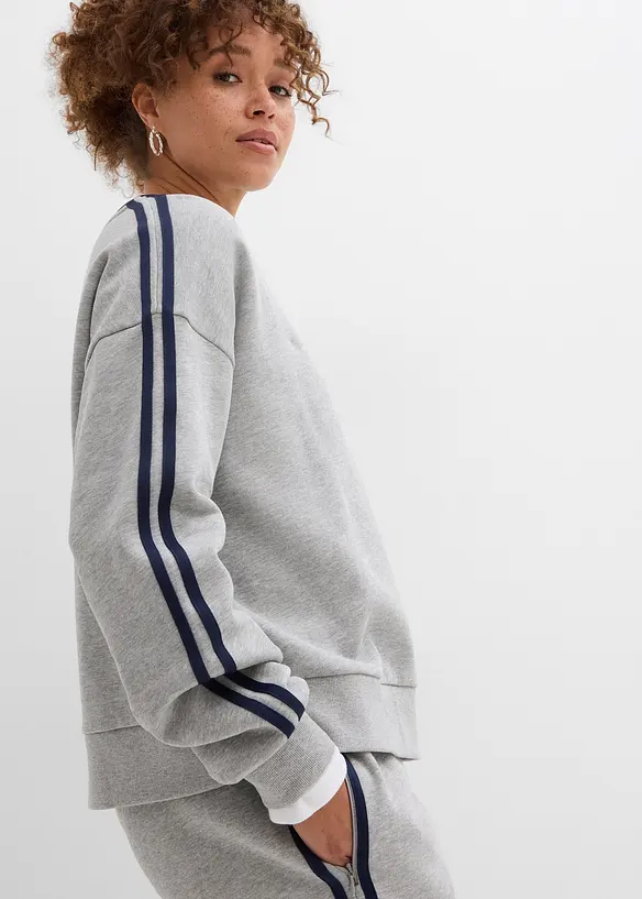 Oversize-Sweatshirt aus weichem Baumwoll-Mix, bonprix