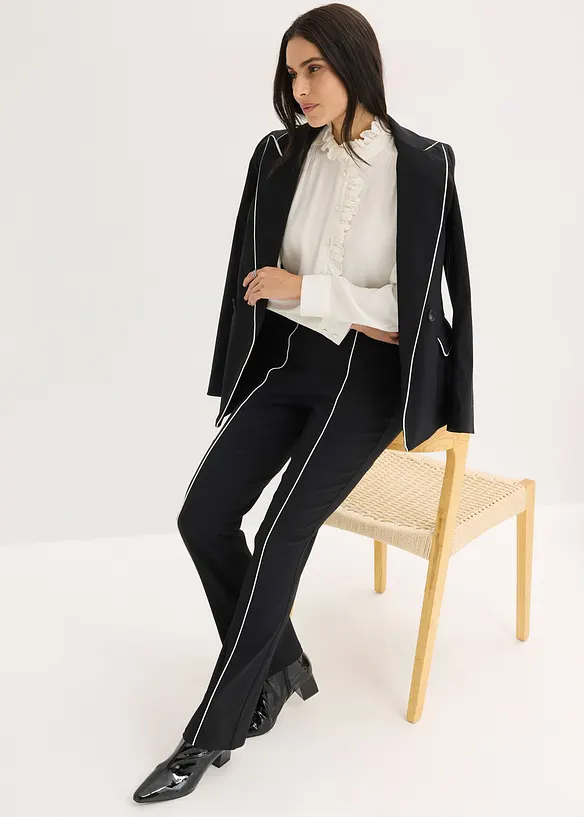 Stretch-Hose flared aus Bengalin, bonprix