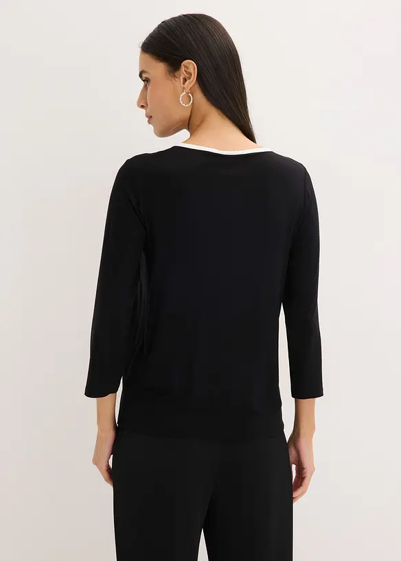 Shirt mit Kontrastblende, bonprix
