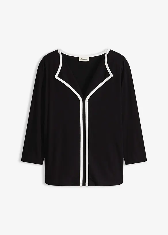 Shirt mit Kontrastblende, bonprix
