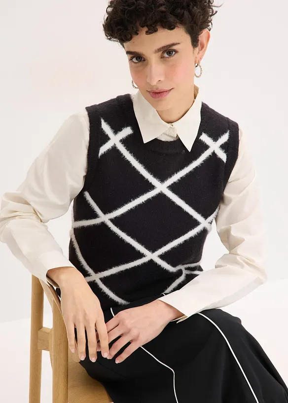 Pullunder mit Federgarn, bonprix