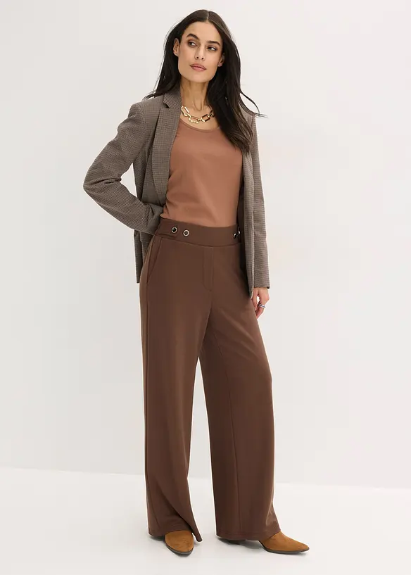 Jersey-Hose mit dekorativem Riegel, bonprix