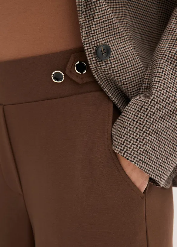 Jersey-Hose mit dekorativem Riegel, bonprix