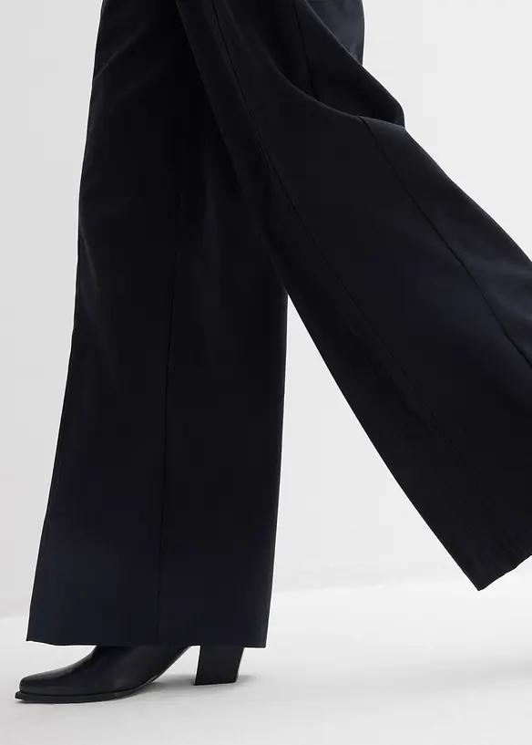 Pantalon ample &agrave; taille haute, bonprix