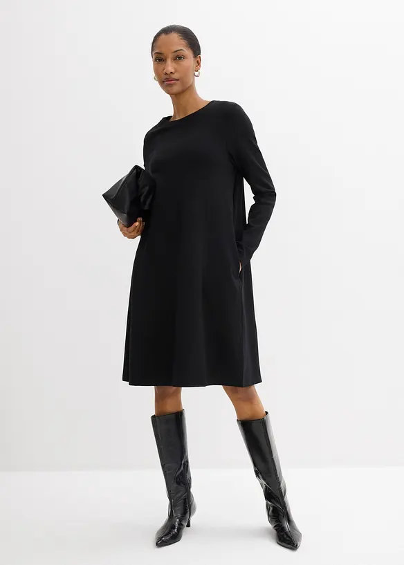 Shirtkleid in A-Linie aus Viskose-Mix, bonprix