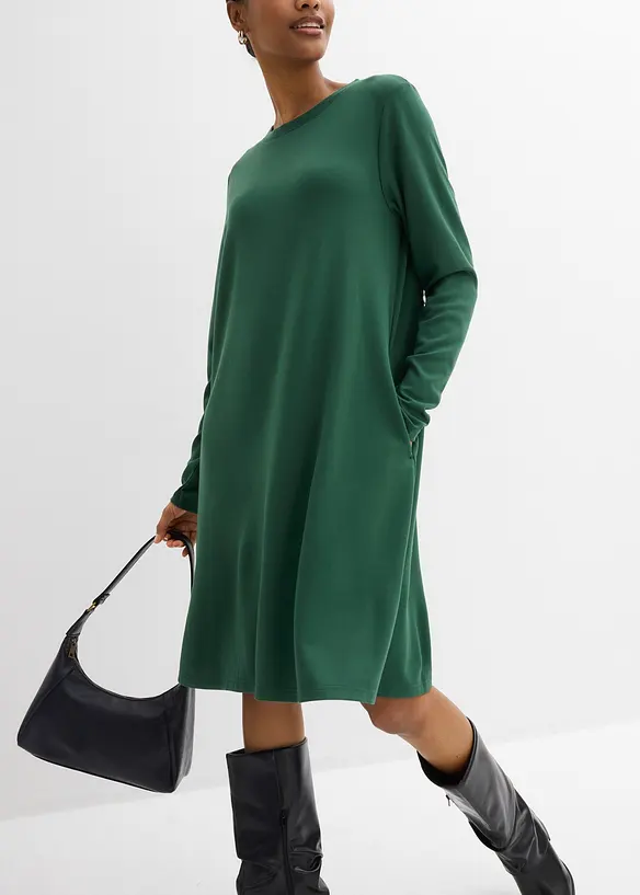 Shirtkleid in A-Linie aus Viskose-Mix, bonprix