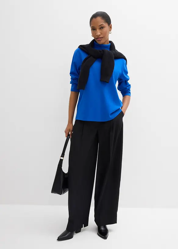 Rollkragenshirt aus reiner Bio-Baumwolle, bonprix