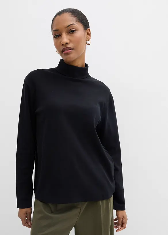 Rollkragenshirt aus reiner Bio-Baumwolle, bonprix