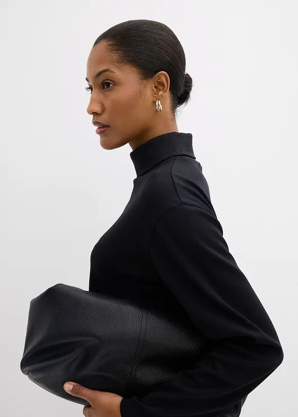 Rollkragenshirt aus reiner Bio-Baumwolle, bonprix