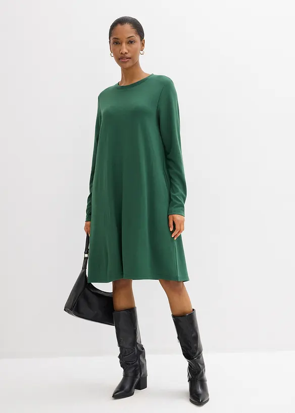 Shirtkleid in A-Linie aus Viskose-Mix, bonprix