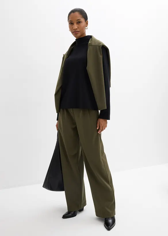 Rollkragenshirt aus reiner Bio-Baumwolle, bonprix