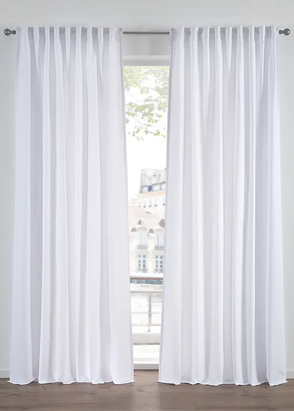 Vorh&auml;nge aus Microfaser (2er Pack), bonprix