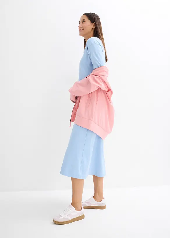 Jerseykleid aus reiner schwerer Bio-Baumwolle, bonprix
