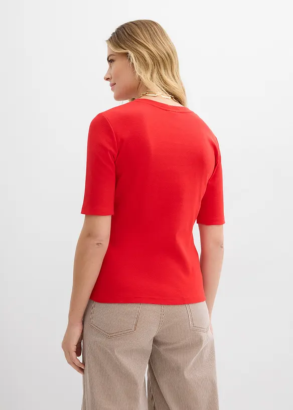 Rippshirt (2er-Pack), bonprix