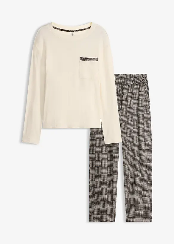 Pyjama aus weicher Baumwolle, bonprix