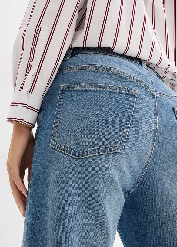 Jean ample et droit, taille haute, bonprix