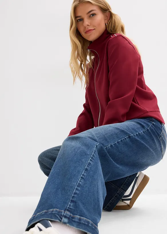 Jean large taille mi-haute, long, bonprix