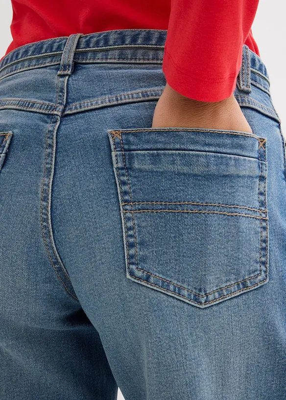 Jean large taille mi-haute, long, bonprix