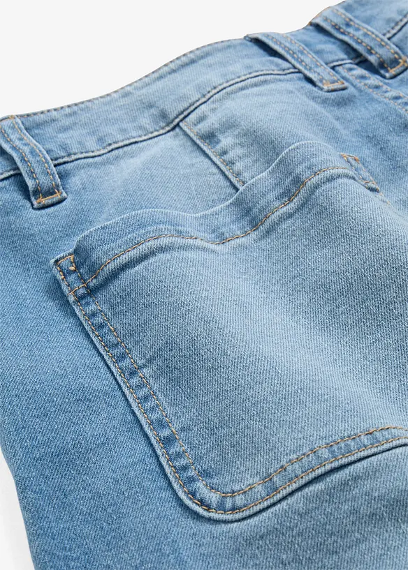 Jean barrel taille mi-haute, bonprix