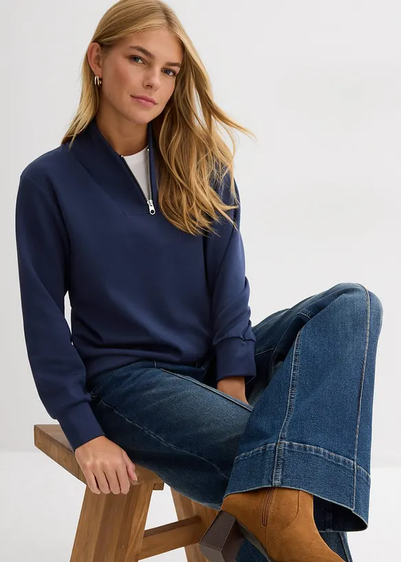 Jean large taille mi-haute, long, bonprix